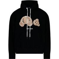 Palm Angels Men's Kill The Bear Black Hoodie | Size: Small