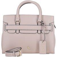 'Fiorella' Real Leather Handbag with Detachable Crossbody Strap
