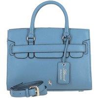 'Fiorella' Real Leather Handbag with Detachable Crossbody Strap