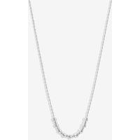 Simply Silver Women's Sterling Silver 925 Rope Textured Ball Necklace