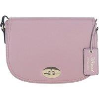 'Stellia' Real Leather Crossbody Bag with Twist Lock