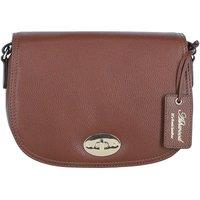 'Stellia' Real Leather Crossbody Bag with Twist Lock