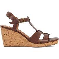 Dune London Women's 'Kastro' Leather Sandals in Brown | Size: 8