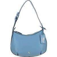 Ashwood Leather Women's 'Nevina' Real Leather Shoulder Bag in Blue