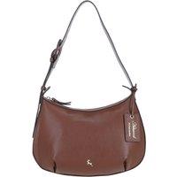 Ashwood Leather Women's 'Nevina' Real Leather Shoulder Bag in Tan