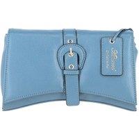 Ashwood Leather Women's 'Bellora' Real Leather Crossbody Bag in Blue