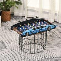 HOMCOM 2ft Foosball Table Arcades Competition Sized for Teen, Adult, Indoor in Blue