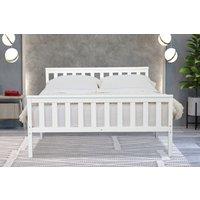 Flintshire Furniture Ltd Marnel Wooden Bed Frame in White | Size: Single