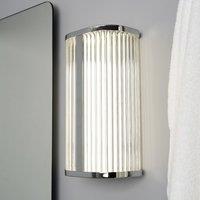 CGC Lighting Chrome 8W LED Wall Light Ribbed Diffuser in Silver