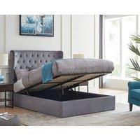 Flintshire Furniture Ltd Holway End Opening Ottoman Bed in Grey | Size: Double