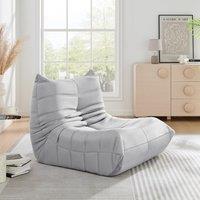 Bravich LTD Lounge Chair Cocoon Lazy Comfort Armchair Sofa Statement Cuddle Chair in Grey