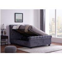 Flintshire Furniture Ltd Whitford Side Opening Ottoman Bed Frame in Grey | Size: King