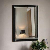 Agenzia 14 Black Venetian Glass Frame Wall Mirror 90 x 60cm | Size: 90 x 60 cm