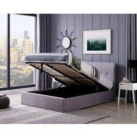 Flintshire Furniture Ltd Carmel End Opening Ottoman Bed in Grey | Size: Double