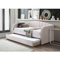 Flintshire Furniture Ltd Fabric Day Bed with pull out bed in Pale Pink | Size: Single