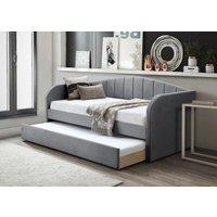 Flintshire Furniture Ltd Fabric Day Bed with pull out bed in Grey | Size: Single