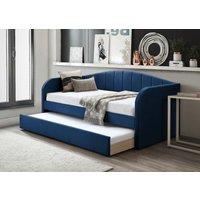 Flintshire Furniture Ltd Fabric Day Bed with pull out bed in Blue | Size: Single
