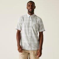 Regatta Men's Loran Short Sleeve Shirt in Mid Grey | Size: Small