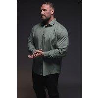 BadRhino Men's Geometric Print Formal Shirt in Green | Size: 19 inches