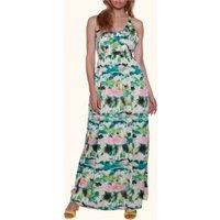 Cutie London Women's Tropical Maxi Dress in Green | Size: 8
