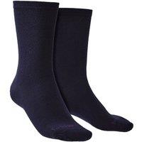 Bridgedale Men's 2 Pack Liner Base Layer Thermal Liner Boot Socks in Navy | Size: 6-8
