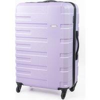 Gino Ferrari Lightweight Hard Shell Suitcases - Wheeled Hold & Cabin Luggage in Lilac | Size: Medium