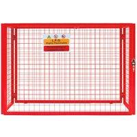 Monstershop Red Gas Bottle Collapsible Mesh Cage - 100cm x 140cm x 50cm | Size: 100 cm x 140 cm x 50 cm