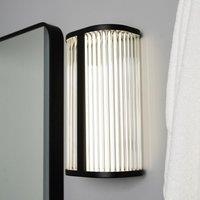 CGC Lighting Matt Black 8W LED Wall Light Ribbed Diffuser