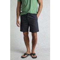 Weird Fish Men's Weston Canvas Shorts in Dark Navy | Size: 38R