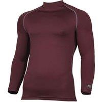 Rhino Men's Thermal Underwear Long Sleeve Base Layer Vest Top in Maroon | Size: Large/XL