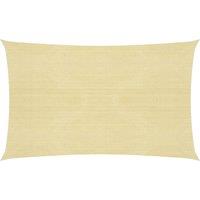 Sunshade Sail 160 g/m Beige 3x5 m HDPE