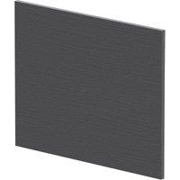 Balterley L Shape Square End Bath Panel Woodgrain Graphite Grey 1700mmTextured