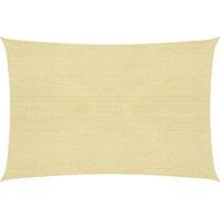 Sunshade Sail 160 g/m Beige 4x7 m HDPE