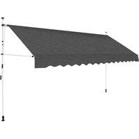 Berkfield Home Manual Retractable Awning 350 cm Anthracite in Black