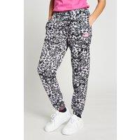 Beat Girlz Club Girl's 'Wild' Allover Print Jogger in Black | Size: 13-14 Years