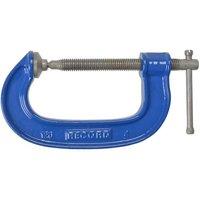 Irwin Record 120 Heavy-Duty G Clamp 100Mm (4In) in Blue