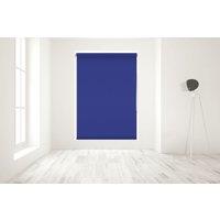 Blinds Outlet Blackout Roller Blind in Mid Blue | Size: 120 cm width x 160 cm drop