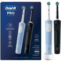 Vitality Pro Black & Blue Duo Toothbrushes