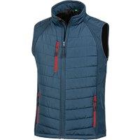 Result Men's Black Compass Padded Soft Shell Gilet in Mid Blue | Size: Large