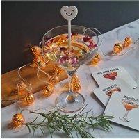 Afewhometruths Personalised 18th Birthday Engraved Cocktail Glass with coasters in Clear