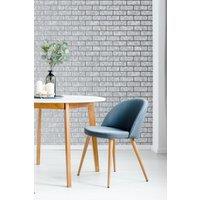 Superfresco Milan Brick Metallic Silver Wallpaper | Size: 10000mm x 520mm