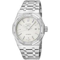 Gevril Men's Gotham, Swiss Automatic Watch, White Dial, 316L Stainless Steel, & Sapphire Crystal in Silver