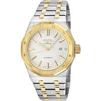 Gevril Men's Gotham, Swiss Automatic Watch, White Dial, 316L Stainless Steel, & Sapphire Crystal