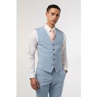 Antique Rogue Men's Montrose Cloud Blue Slim Fit Waistcoat | Size: 36R