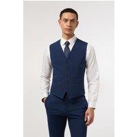 Antique Rogue Men's Montrose Bright Blue Slim Fit Waistcoat | Size: 40R