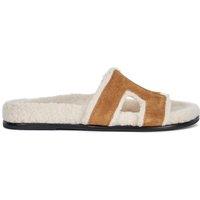 Dune London Women's 'Loupa' Suede Sandals in Tan | Size: 8