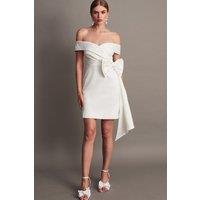 Monsoon Women's Enrique Off-Shoulder Bridal Dress Ivory | Size: 12