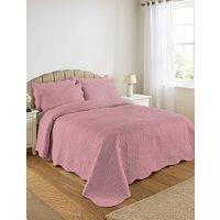 Chums Olivia Quilted Bedspread Set Includes FREE Quilted Pillowsham(s) in Pink | Size: King