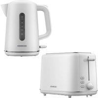 KENWOOD Kettle 1.7L & 2 Slice Toaster Set, Abbey Lux in White | Size: 2 Pack