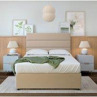 Bedmaster Plush Velvet Divan Base in Natural | Size: Super King